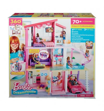 barbie casa dei sogni con 8 stanze