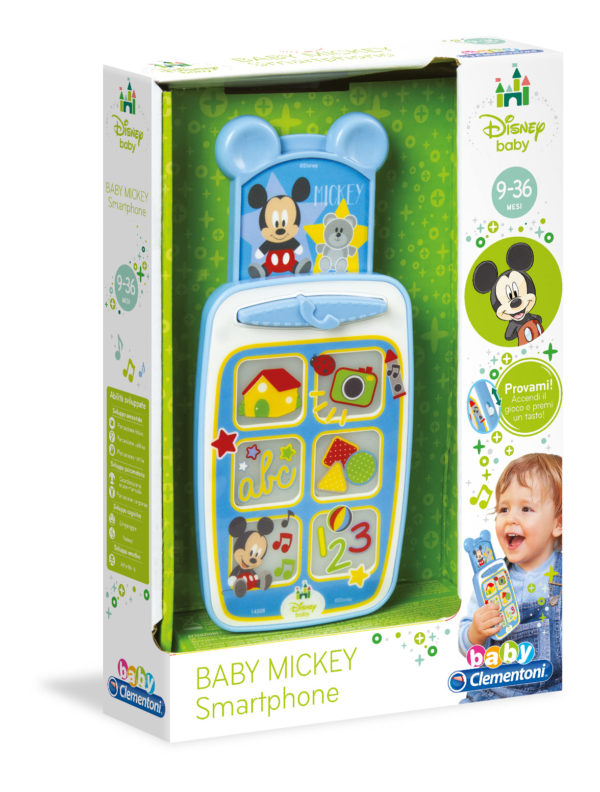 BABY CLEMENTONI BABY MICKEY SMARTPHON CIRINARO 1