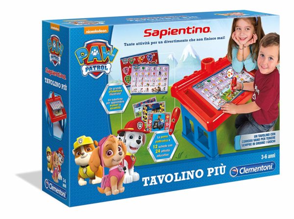 CLEMENTONI SAPIENTINO TAVOLINO PIU’ PAW PATROL CIRINARO