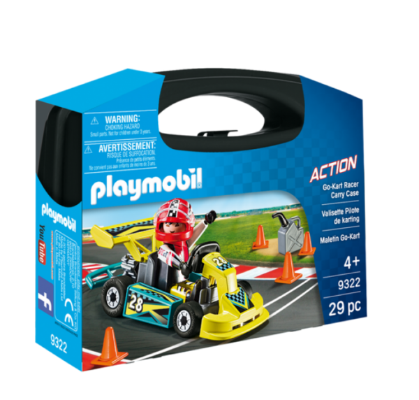 PLAYMOBIL GO CART RACER CARRE CASE CIRINARO