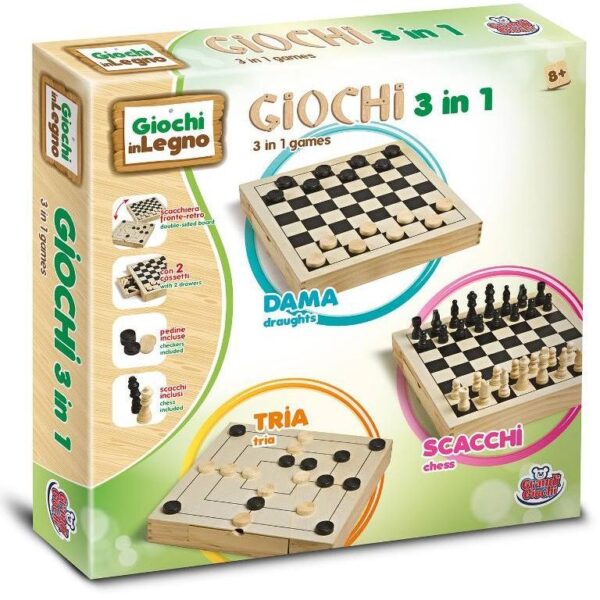 Grandi Giochi Dama scacchi e tria Cirinaro