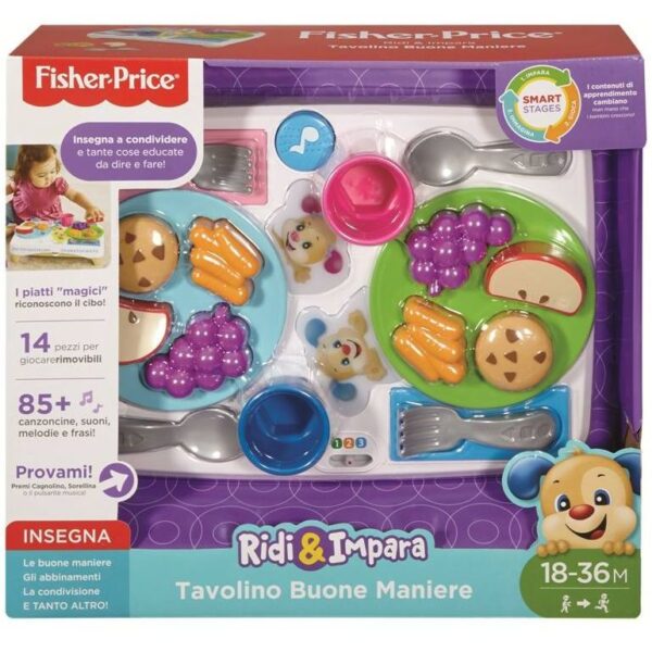 Mattel Fisher-Price FBN19 Tavolino delle Buone Maniere cirinaro